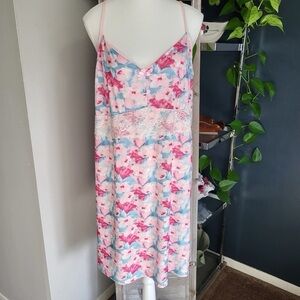 Deesse Lingerie Floral Chemise Nightgown 1XL